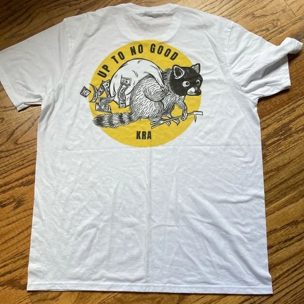 Men’s White XL Short Sleeve Crewneck Graphic Tee